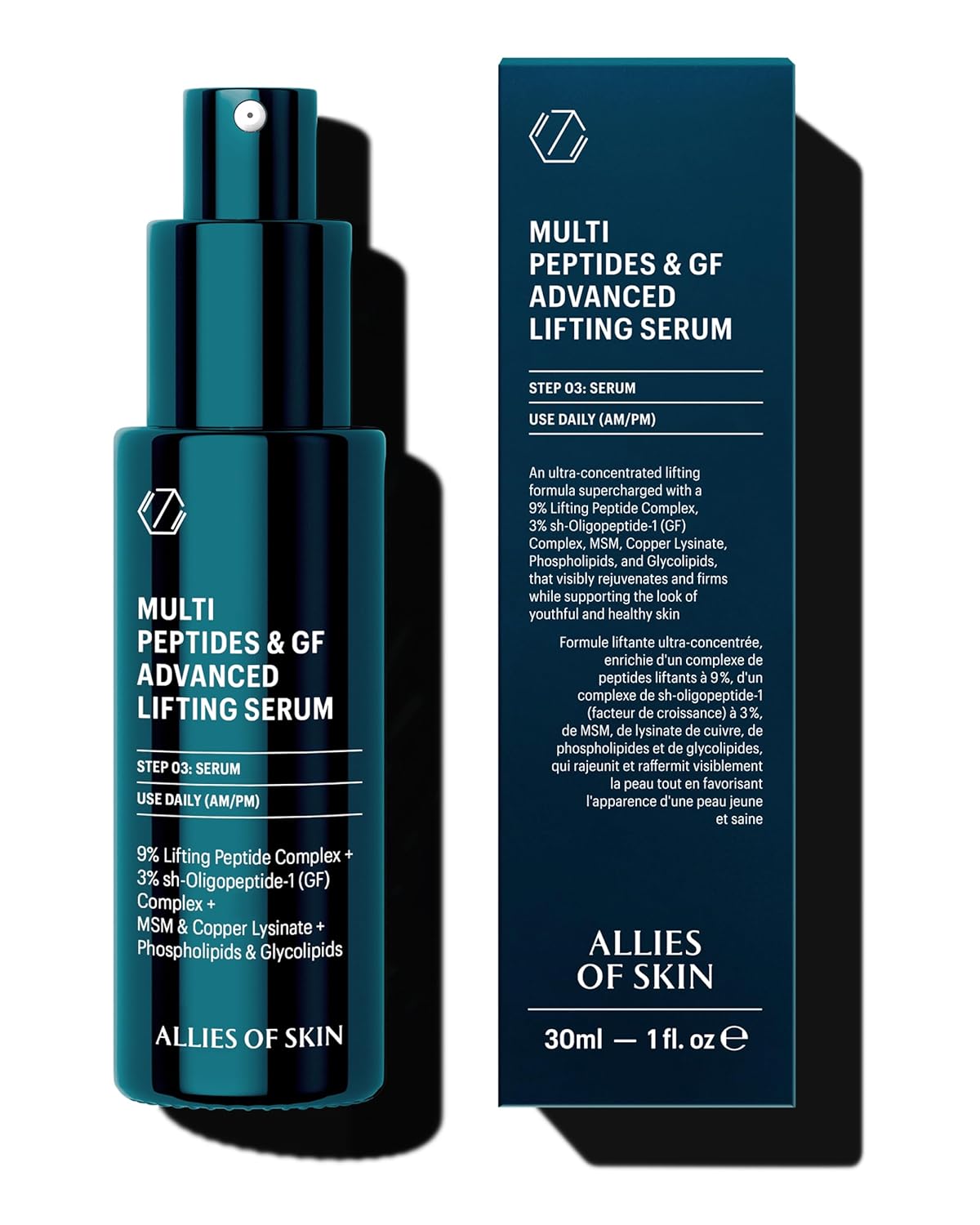 Allies of Skin Multi Peptides & GF Advanced Lifting Serum